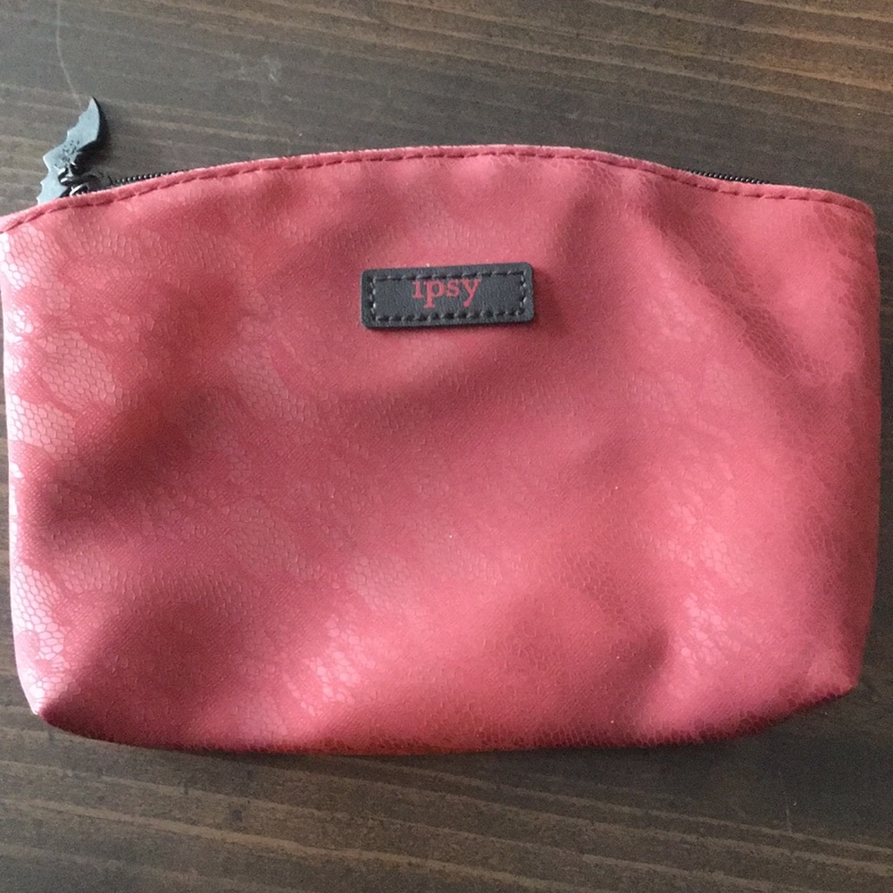 IPSY Halloween clutch / cosmetic bag burgundy